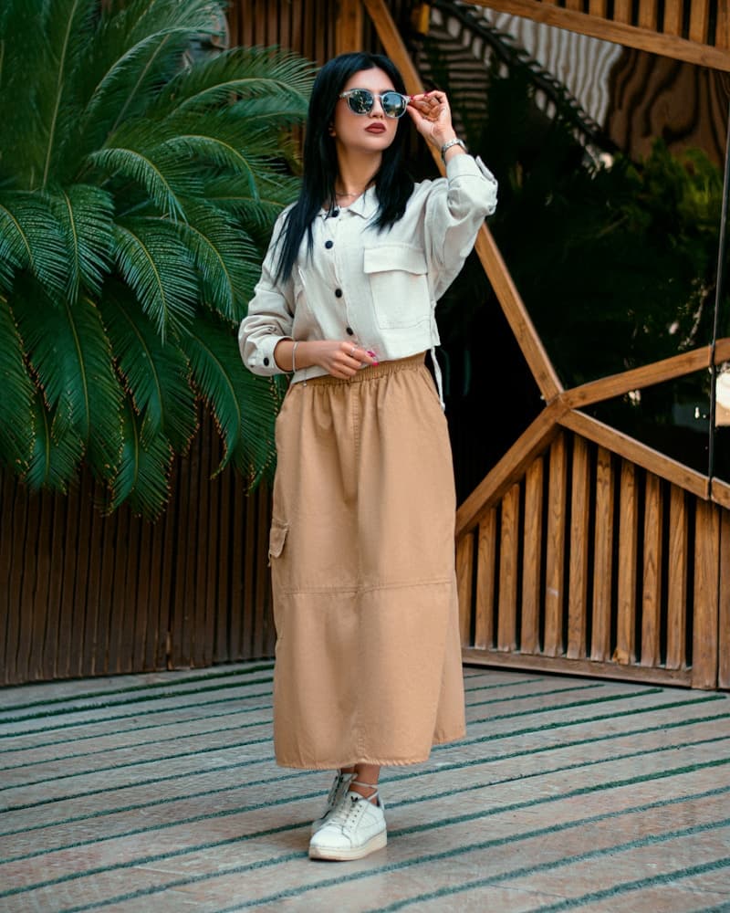 Beige skirt